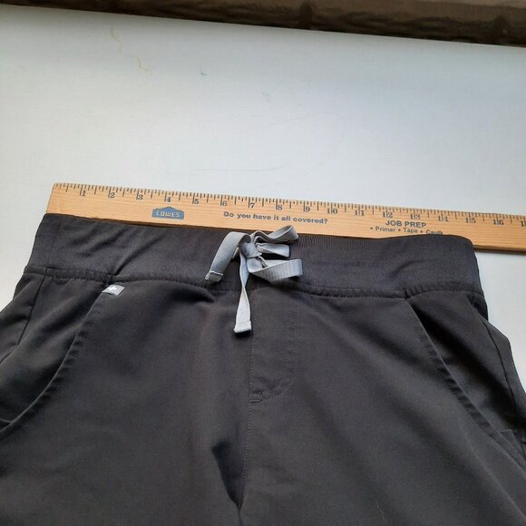 FIGS Scrub Pants Womens Small Black Zamora Jogger‎ 2.0 Cargo Pockets Stretch - Picture 7 of 10